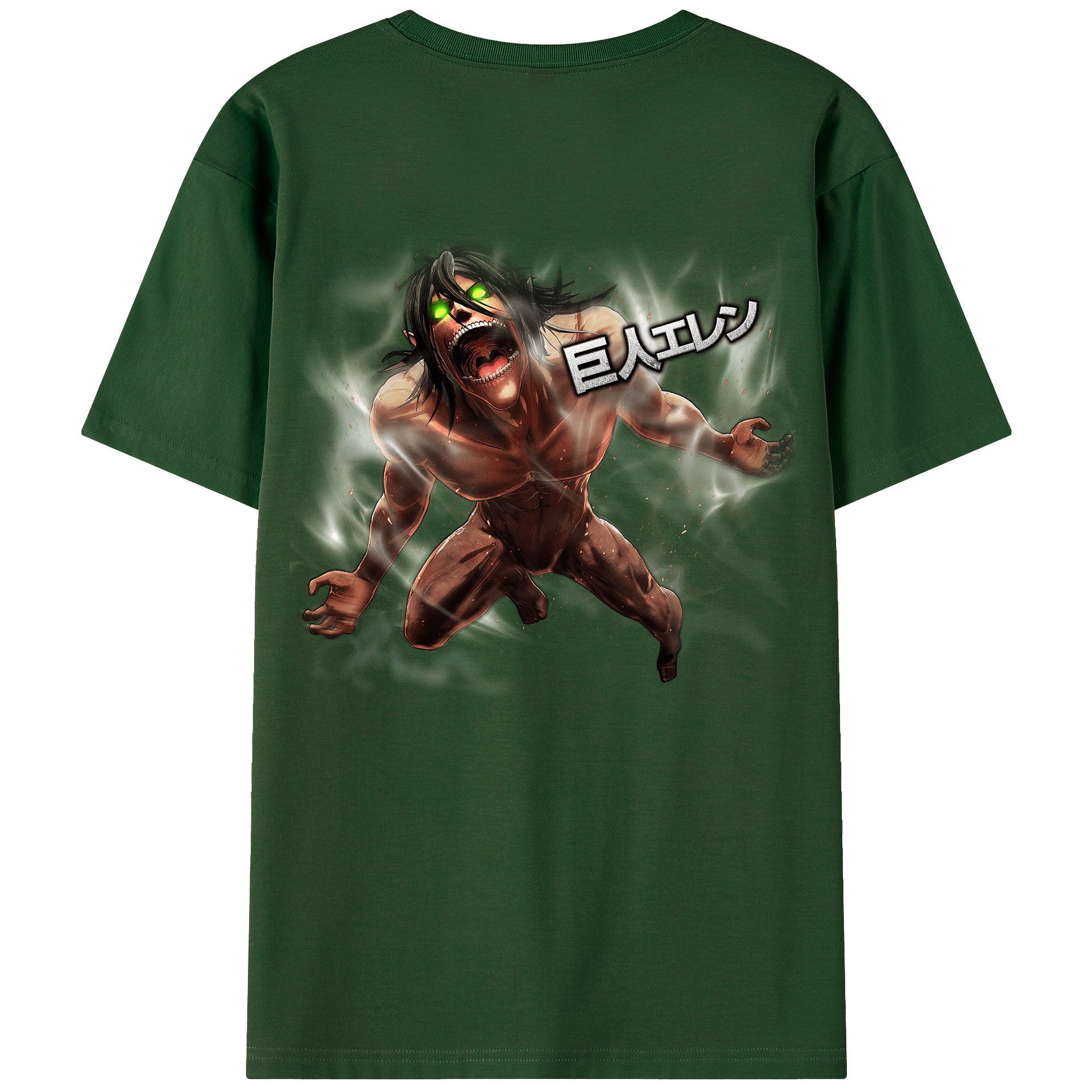 （画像用） 進撃の巨人 Attack on Titan 綿100％半袖Tシャツ（背面プリント）
